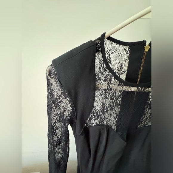 French Connection Black Lace Cocktail Dress - Picture 7 of 11
